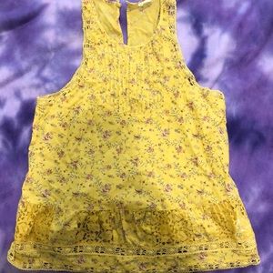 Floral hollister tank top